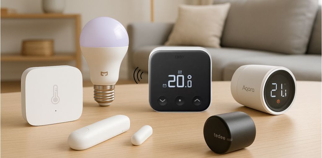 Urzadzenia smart home na stole
