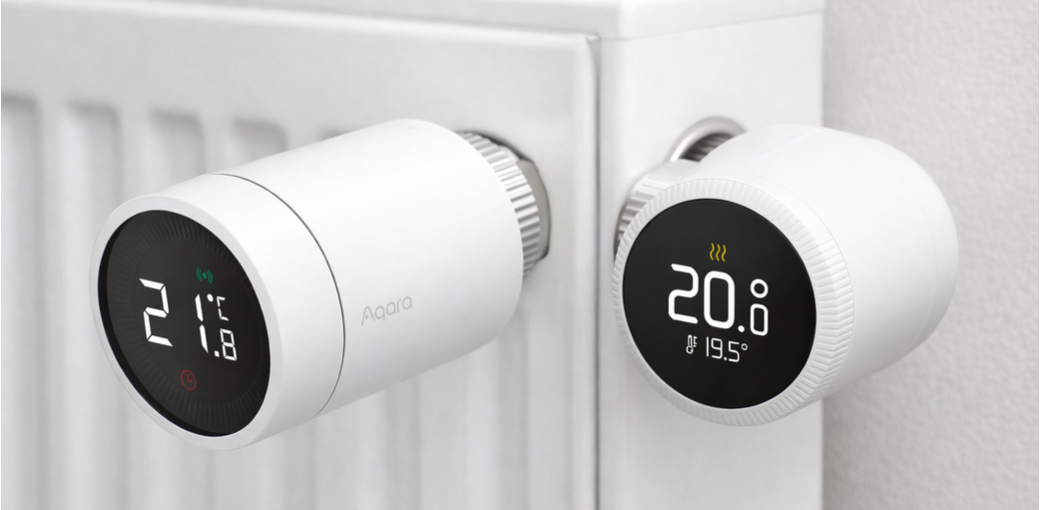 Smart głowice termostatyczne: rodzaje, funkcje i wybór (Wi-Fi, Zigbee, Matter) – poradnik 2026