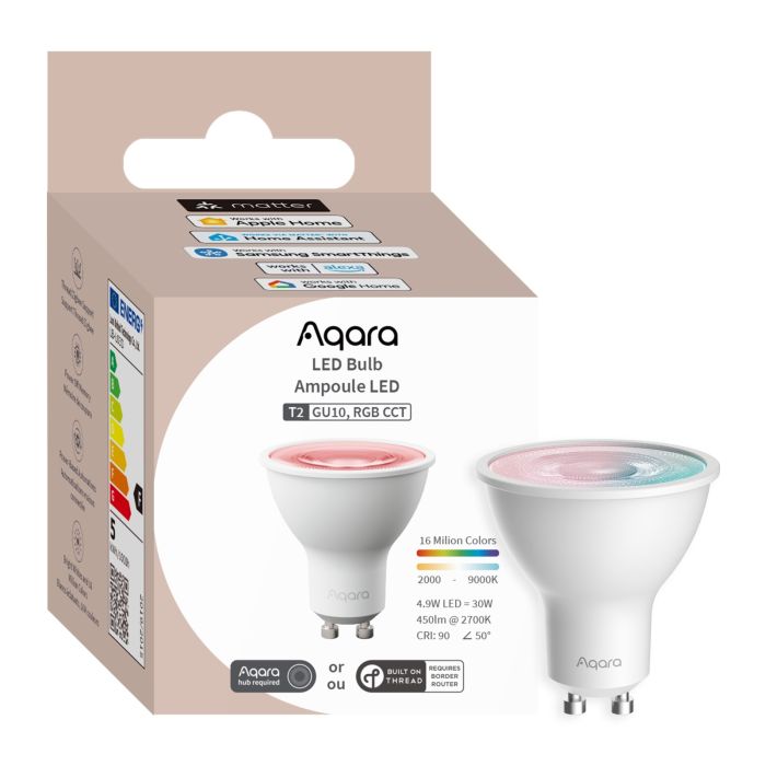 Żarówka LED Aqara LED Bulb T2 RGB CCT GU10 450 lm 4,9 W