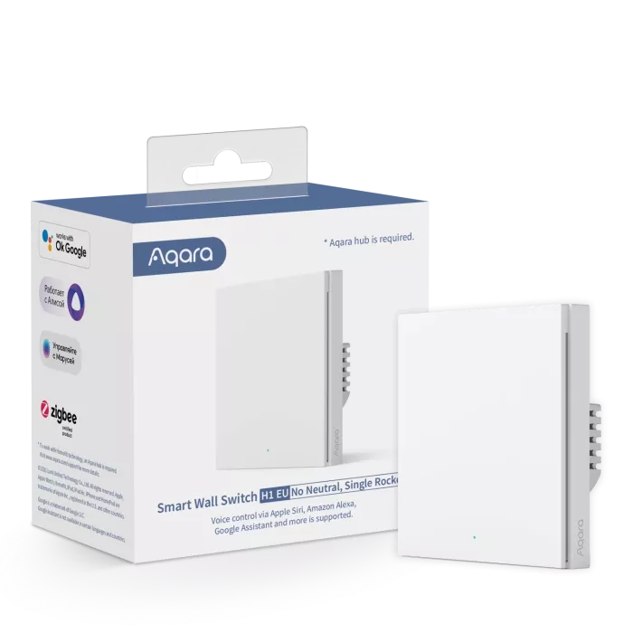 Aqara Smart Wall Switch No Neutral Single Rocker