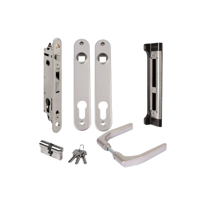 新品 lockfield equipment koti FT40 SBS KIT Zestaw Fortyset Locinox do furtki - zamek, klamka, szyld (2