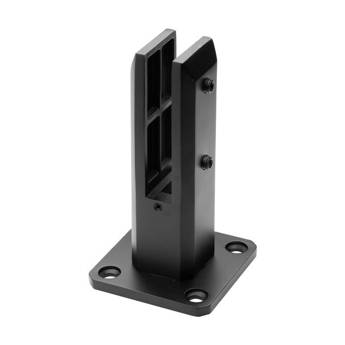 Uchwyt pionowy do szkła kwadratowy – Spigot, 50x50/100x100