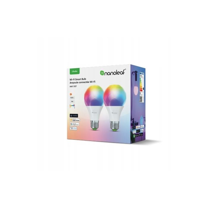 Nanoleaf Essentials Smart Bulbs - zestaw 2 żarówek A60 E27 Wi-Fi
