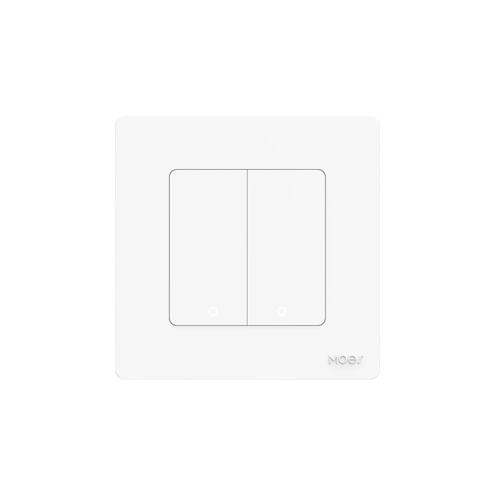 Przełącznik Star Ring 2-kanałowy Moes (ZS-SR-EU2-WH-MS) Biały Tuya Zigbee