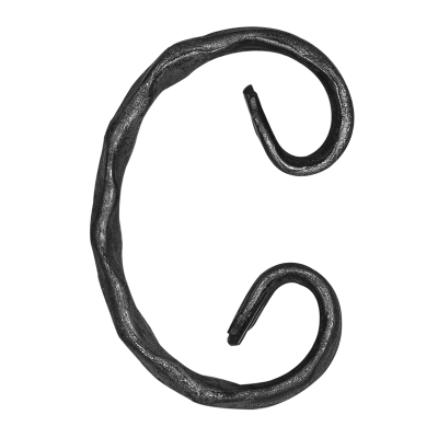 Spirala kuta fakturowana typu C 12x6 mm H80 x L55 mm