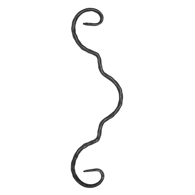 Spirala kuta fakturowana typu E 12x6 mm H260 x L75 mm