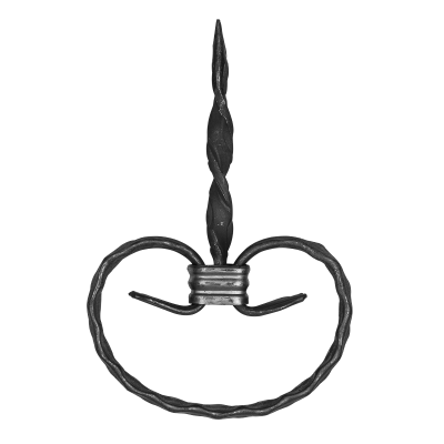 Spirala kuta typu C fakturowana 12x6 mm H180 x L120 mm