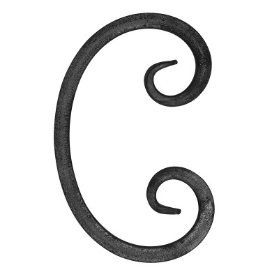 Spirala kuta typu C 12x12 mm H130 x L80 mm