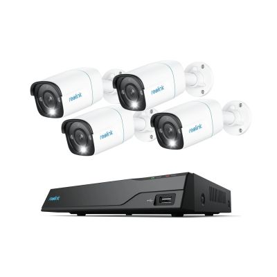 4 kamery zewnętrzne Reolink P330 w zestawie z rejestratorem 8-kan Reolink NVS8 z dyskiem 2TB