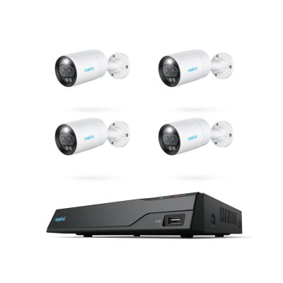 4 kamery zewnętrzne Reolink RLC-81MA 8MP PoE w zestawie z rejestratorem 8-kan Reolink NVS8 (z dyskiem 2TB)