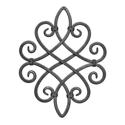 Rozeta kuta 12x12 mm H530 x L420 mm - gładka