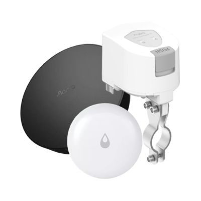 Zestaw Aqara przeciw zalaniu z centralą M2 (Valve Controller T1 + Water Leak Sensor T1 + M2 Hub)