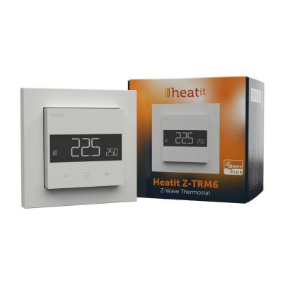 Termostat pokojowy HeatIt Z-TRM6 Thermostat Z-Wave 800 series (White RAL 9003) biały