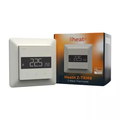 Termostat pokojowy Heatit Z-TRM6 Thermostat Z-Wave 800 series (White RAL 9010) biały