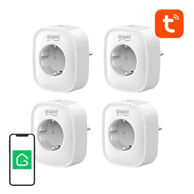 Inteligentne gniazdko Gosund SP1 WiFi – 4 sztuki, 16 A, Tuya