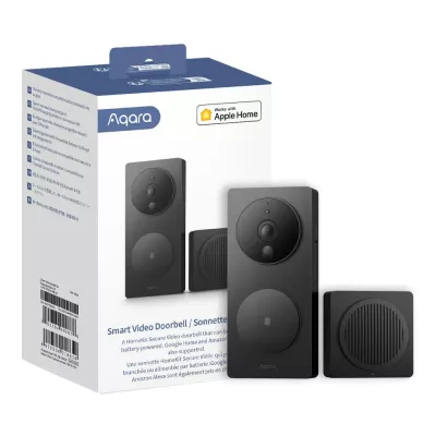 Wideodomofon AQARA Smart Video Doorbell G4 - kamera 1080p, czarny