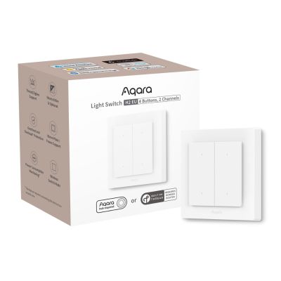 Przełącznik AQARA Light Switch H2 EU 4 przyciski, 2 kanały