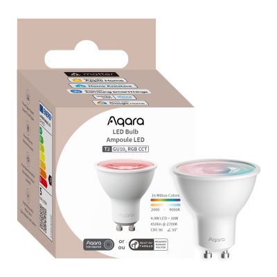 Żarówka LED AQARA LED Bulb T2 RGB CCT GU10, 450lm, 4.9W (LB-L03D)
