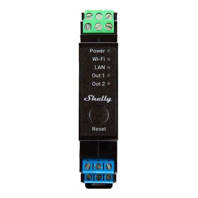 Przekaźnik SHELLY Pro 2PM Wi-Fi/LAN DIN 2-kanał pomiar