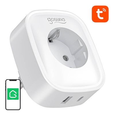 Inteligentne gniazdko Gosund SP6 – WiFi/Bluetooth, 16 A, USB-C, 20 W Tuya