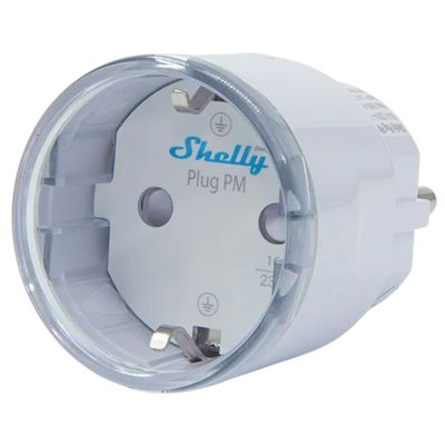 Inteligentne gniazdko 13A Shelly Plug PM Gen3 biały WiFi|Bluetooth|Matter