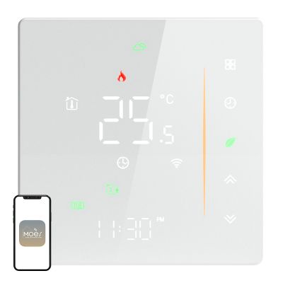 Termostat MOES WHT-006-GB-WH Wi-Fi do ogrzewania elektrycznego (biały)