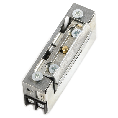 Elektrozaczep symetryczny do furtki lub drzwi 16,5 mm (R5) - z regulacją, pamięcią i blokadą, 12 V