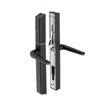 Klamka elektroniczna PSG COLIBRI - czarna, regulowany rozstaw, Bluetooth, Wi-Fi, Smart Life (Tuya)