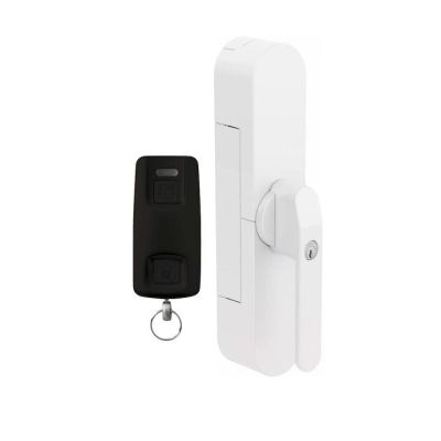Zamek do drzwi: okiennych, tarasowych, balkonowych Abus Wintecto FCA4100W w zestawie z pilotem zdalnego sterowania Abus HomeTec Pro Bluetooth&reg; CFF3100