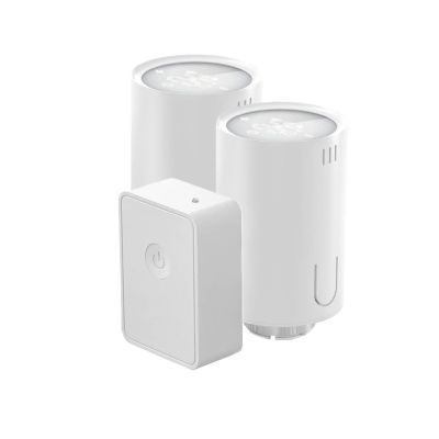Zestaw 2x inteligentna głowica termostatyczna WiFi Meross MTS150HHK + centrala