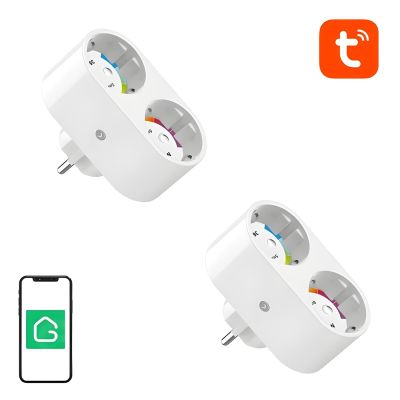 Podwójne inteligentne gniazdko WiFi Gosund SP211 – 2 sztuki, 3500 W, Tuya