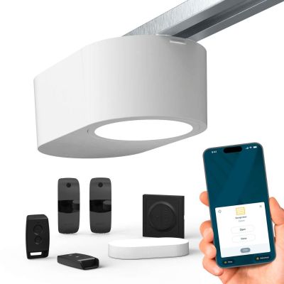 Napęd do bramy garażowej Serenia 1100 io Connect z zewnętrznym nadajnikiem 3-kanałowym, fotokom&oacute;rkami i Connectivity Kit