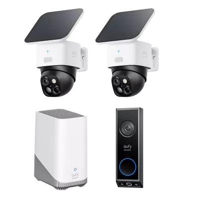 Zestaw 2 kamer kamer do monitoringu SoloCam S340 + wideodomofon E340 + stacja HomeBase S380