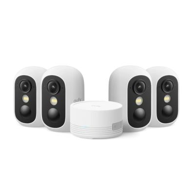 Zestaw 4 kamer eufyCam C35 - Wi-Fi 2,4 GHz, PureColor Vision, aktywne odstraszanie, inteligentne wykrywanie AI