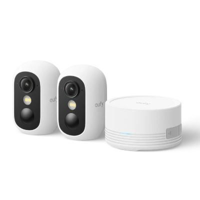 Zestaw 2 kamer eufyCam C35 - Wi-Fi 2,4 GHz, PureColor Vision, aktywne odstraszanie, inteligentne wykrywanie AI