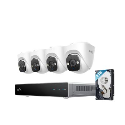 System bezpieczeństwa eufy PoE NVR E41 - 4K Ultra HD, Starlight Color Night Vision, lokalny agent AI, dwukierunkowa komunikacja