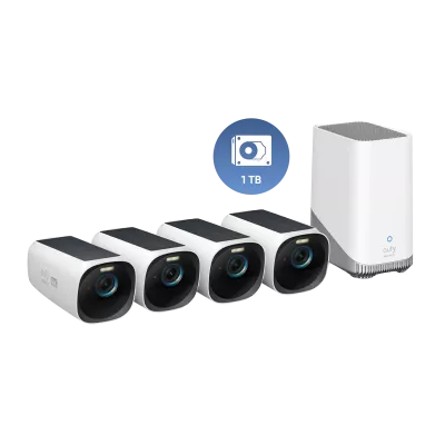 Zestaw 4 kamer do monitoringu eufyCam S330 (eufyCam 3) + dysk twardy 1 TB