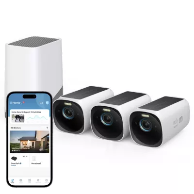 Bezprzewodowy system kamer Eufy S330 - 3 x kamera EufyCam 3 + stacja bazowa 