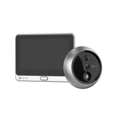 Wizjer elektroniczny do drzwi EZVIZ CS-DP2C - bezprzewodowy, z ekranem, srebrny