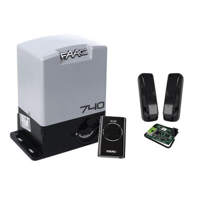 DELTA 2 - 740 zestaw FAAC do bram przesuwnych o maksymalnej wadze 500 kg, pilot XT4 868