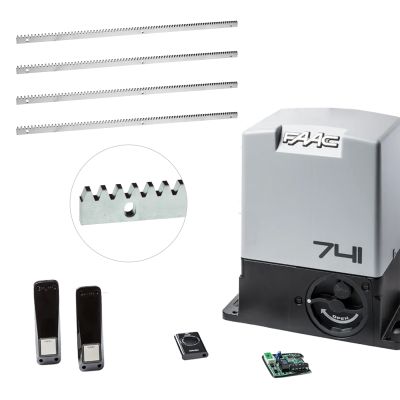DELTA 3 – zestaw FAAC 741 z listwą zębatą 4x1m (10mm) 