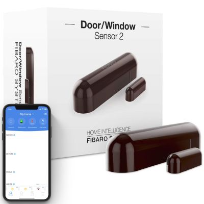Czujnik otwarcia drzwi/okien FIBARO Door/Window Sensor ciemny brąz (FGDW-002-7)