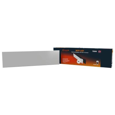 Grzejnik elektryczny Heatit WiFi Panel List - WiFi, Bluetooth, 750 W, biały