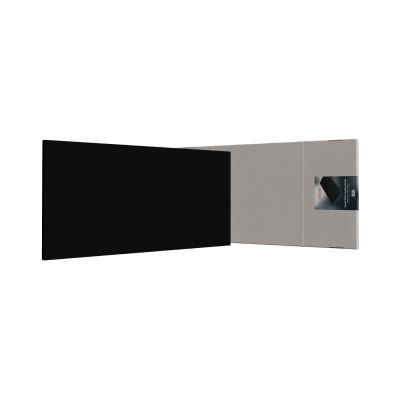 Sufitowy panel grzewczy Heatit RCH Heating Panel - o wymiarach 119 x 60 cm i mocy 600 W, czarny