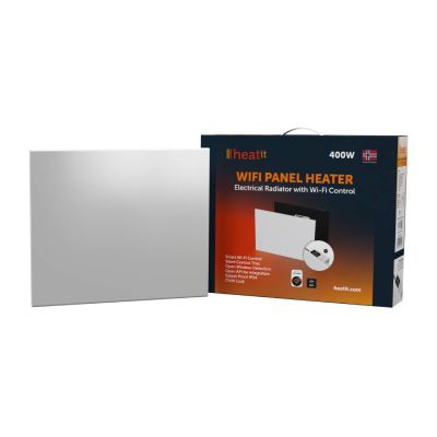 Grzejnik elektryczny Heatit WiFi Panel Heater - WiFi, Bluetooth, 400 W, Amazon Alexa, Google Home, biały