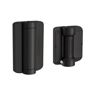 Samozamykacz hydrauliczny Caracal Locinox i zawias 180&deg; do furtek - czarny