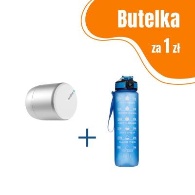 Inteligentny zamek Tedee Lock PRO – srebrny + butelka motywacyjna z tritanu