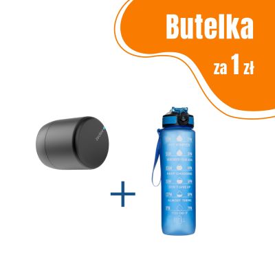 Inteligentny zamek Tedee Lock PRO – grafitowy + butelka motywacyjna z tritanu