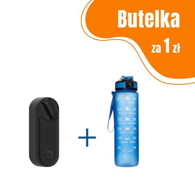 Inteligentny zamek Yale Linus Smart Lock L2 - z wbudowanym WiFi, czarny + butelka motywacyjna z tritanu