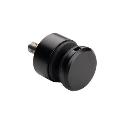 Uchwyt punktowy rotula do szkła - fi 30 mm, do powierzchni płaskiej, czarny matowy